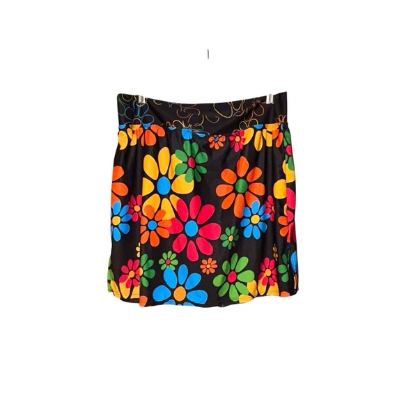 Skort Obsession Women’s Floral Golf Skort XL Black Multicolor Sporty Travel - Picture 3 of 5